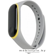 Ремешок Xiaomi для Mi Band 3 (серый/желтый)