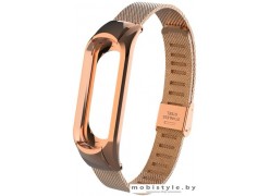 Ремешок Xiaomi миланский сетчатый для Mi Band 3 (розовое золото)