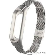 Ремешок Xiaomi миланский сетчатый для Mi Band 3 (серебристый)