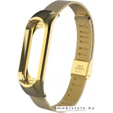 Ремешок Xiaomi миланский сетчатый для Mi Band 3 (золотистый)