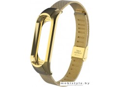 Ремешок Xiaomi миланский сетчатый для Mi Band 3 (золотистый)
