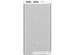 Портативное зарядное устройство Xiaomi Mi Power Bank 2i 10000mAh (серебристый)