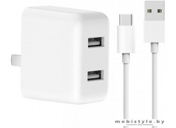 Зарядное устройство Xiaomi ZMI HA622 Dual USB Quick Charger Kit