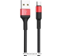 Кабель Hoco X26 micro USB (красный/черный)