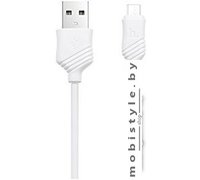 Кабель Hoco X6 Khaki Micro USB (белый)