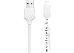 Кабель Hoco X6 Khaki Micro USB (белый)