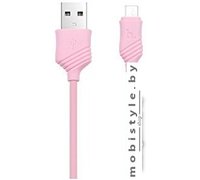 Кабель Hoco X6 Khaki Micro USB (розовый)