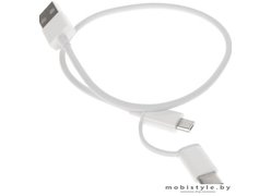 Кабель Xiaomi micro USB, USB Type-C - USB 0.3 м