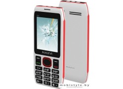 Мобильный телефон Maxvi C17 (белый/красный)