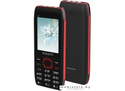 Мобильный телефон Maxvi C17 (черный/красный)