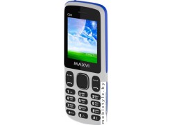 Мобильный телефон Maxvi C22 (белый/голубой)