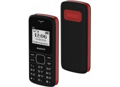 Мобильный телефон Maxvi C23 (черный/красный)