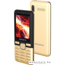Мобильный телефон Maxvi M6 (золотистый)