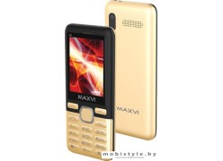 Мобильный телефон Maxvi M6 (золотистый)