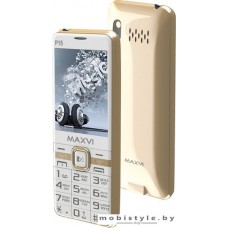 Мобильный телефон Maxvi P15 (белый/золотистый)