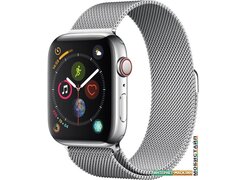 Умные часы Apple Watch Series 4 LTE 44 мм (сталь серебристый/миланский)