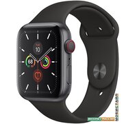 Умные часы Apple Watch Series 5 LTE 44 мм (алюминий серый космос/черный)