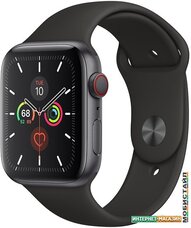Умные часы Apple Watch Series 5 LTE 44 мм (алюминий серый космос/черный)