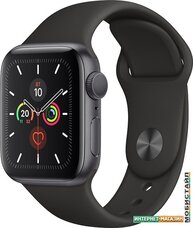 Умные часы Apple Watch Series 5 40 мм (алюминий серый космос/черный спортивный)