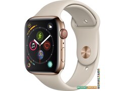 Умные часы Apple Watch Series 4 LTE 44 мм (сталь золотистый/бежевый)
