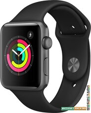 Умные часы Apple Watch Series 3 42 мм (алюминий серый космос/черный)