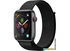 Умные часы Apple Watch Series 4 LTE 44 мм (алюминий серый космос/нейлон черный)