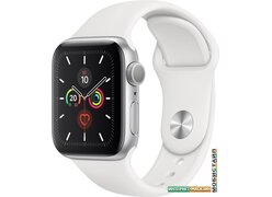 Умные часы Apple Watch Series 5 40 мм (серебристый алюминий/белый спортивный)