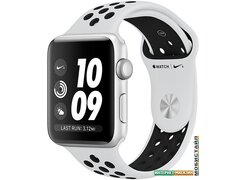 Умные часы Apple Watch Nike+ 42 мм (серебристый алюминий/чистая платина, черный)
