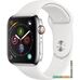 Умные часы Apple Watch Series 4 LTE 44 мм (сталь серебристый/белый)