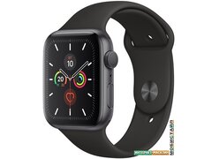 Умные часы Apple Watch Series 5 44 мм (алюминий серый космос/черный спортивный)