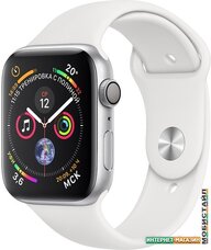 Умные часы Apple Watch Series 4 44 мм (алюминий серебристый/белый)