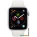 Умные часы Apple Watch Series 4 LTE 44 мм (алюминий серебристый/белый)