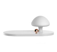 Беспроводная зарядка Baseus Mushroom Lamp Desktop Wireless Charger белый