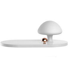 Беспроводная зарядка Baseus Mushroom Lamp Desktop Wireless Charger белый