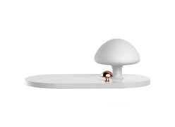 Беспроводная зарядка Baseus Mushroom Lamp Desktop Wireless Charger белый
