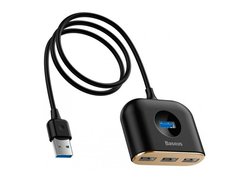 USB-хаб Baseus Square round 4 in 1(USB3.0 TO USB3.0*1+USB2.0*3) 1 м