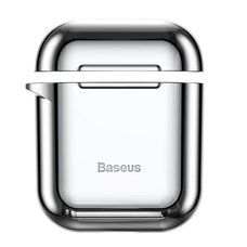 Чехол для наушников Baseus Shining hook Case ForPods 1/2 серебристый