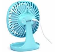 Вентилятор настольный портативный Baseus Pudding-Shaped Fan голубой