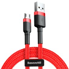 Кабель Baseus cafule Cable USB For Micro 2A 3m красный+красный