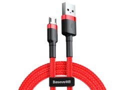 Кабель Baseus cafule Cable USB For Micro 2A 3m красный+красный