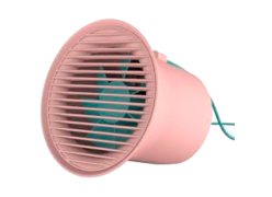 Настольный вентилятор Baseus Small Horn Desktop Fan розовый