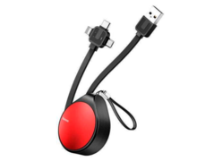 Кабель Baseus Waterdrop 3в1 scaling красный