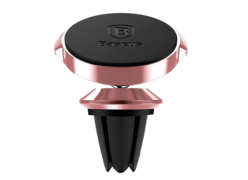 Автомобильный держатель магнитный Baseus Small Ears розовый