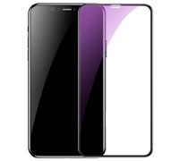 Защитное стекло Baseus Full-glass Tempered 0.3mm для iPhone 6.1 черный(anti-blue light)