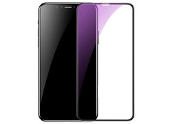 Защитное стекло Baseus Full-glass Tempered 0.3mm для iPhone 6.1 черный(anti-blue light)