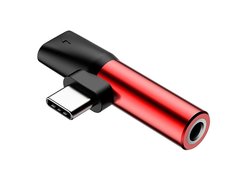 Аудиоадаптер Baseus L41 Type-C красный