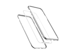 Baseus magnetite hardware Case For iPhone XR серебристый