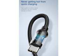 Кабель Baseus U-shaped USB-A to USB-C/Lightning черный