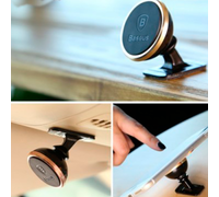 Магнитный держатель Baseus 360 Rotation Magnetic Mount Holder золотой