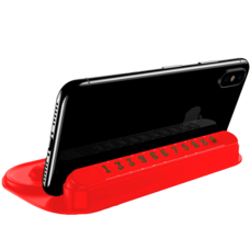 Парковочная карта с держателем для телефона Baseus Horizon Silicone Parking Number Card Bracket красный
